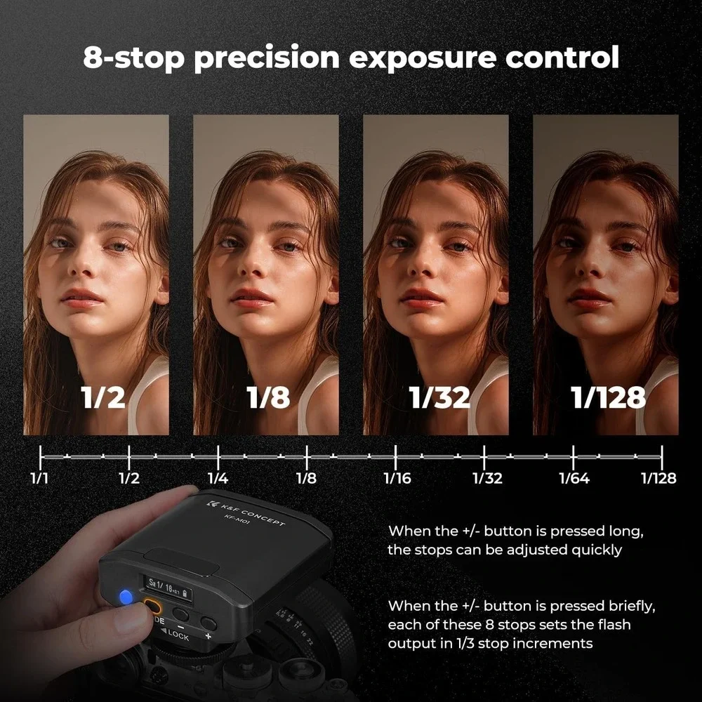 K&F Concept Camera Speedlite Flash 5600K GN12 DSLR‎ Light Built-in Battery Mount